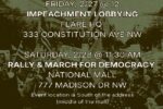 March for Democracy February 27 & 28 Washington DC