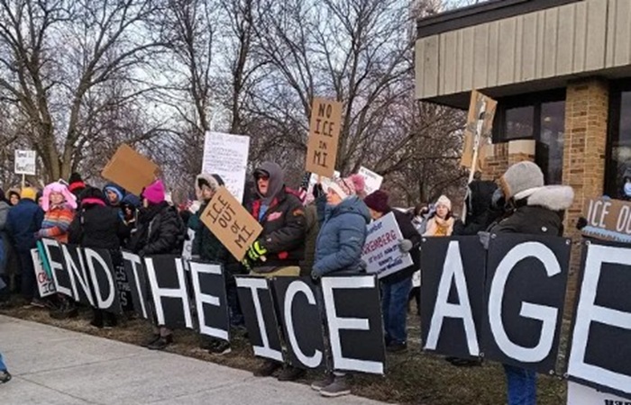 ICE OUT of MICHIGAN Protest Romulus, Michigan 2.23.2026